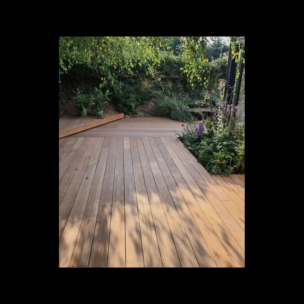 Modern timber deck installation in outdoor area